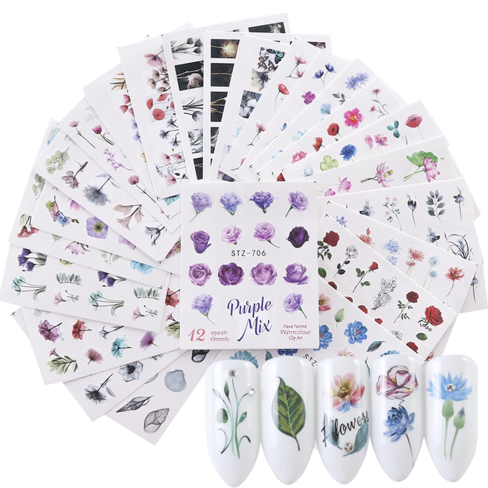 Nail Art Inspiration: 10 Creative Mani Ideas 1 Floral Watercolour Nail Art