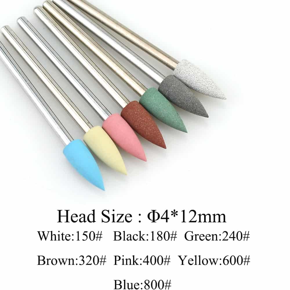 28 Types Rubber Silicone Nail Drill Bit Nail Buffer Rotary Burr Mills Cutter for Manicure Drill Accessories Foot Polishing Tools