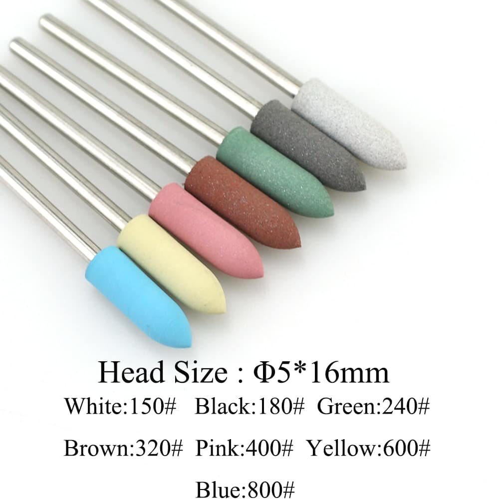 28 Types Rubber Silicone Nail Drill Bit Nail Buffer Rotary Burr Mills Cutter for Manicure Drill Accessories Foot Polishing Tools