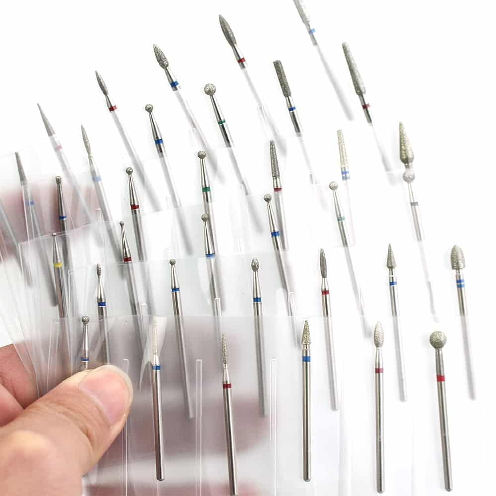 28 Types Rubber Silicone Nail Drill Bit Nail Buffer Rotary Burr Mills Cutter for Manicure Drill Accessories Foot Polishing Tools