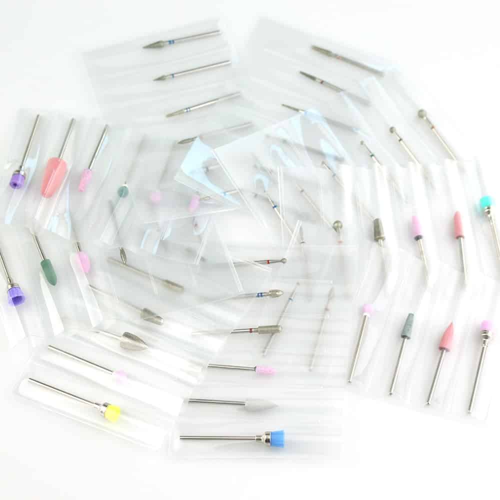 28 Types Rubber Silicone Nail Drill Bit Nail Buffer Rotary Burr Mills Cutter for Manicure Drill Accessories Foot Polishing Tools