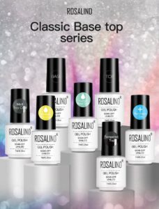 Nail Art Tools Essential For Every Nail Artist 3 ROSALIND Top and Base Coat Gel Polish - Nail Art Tools