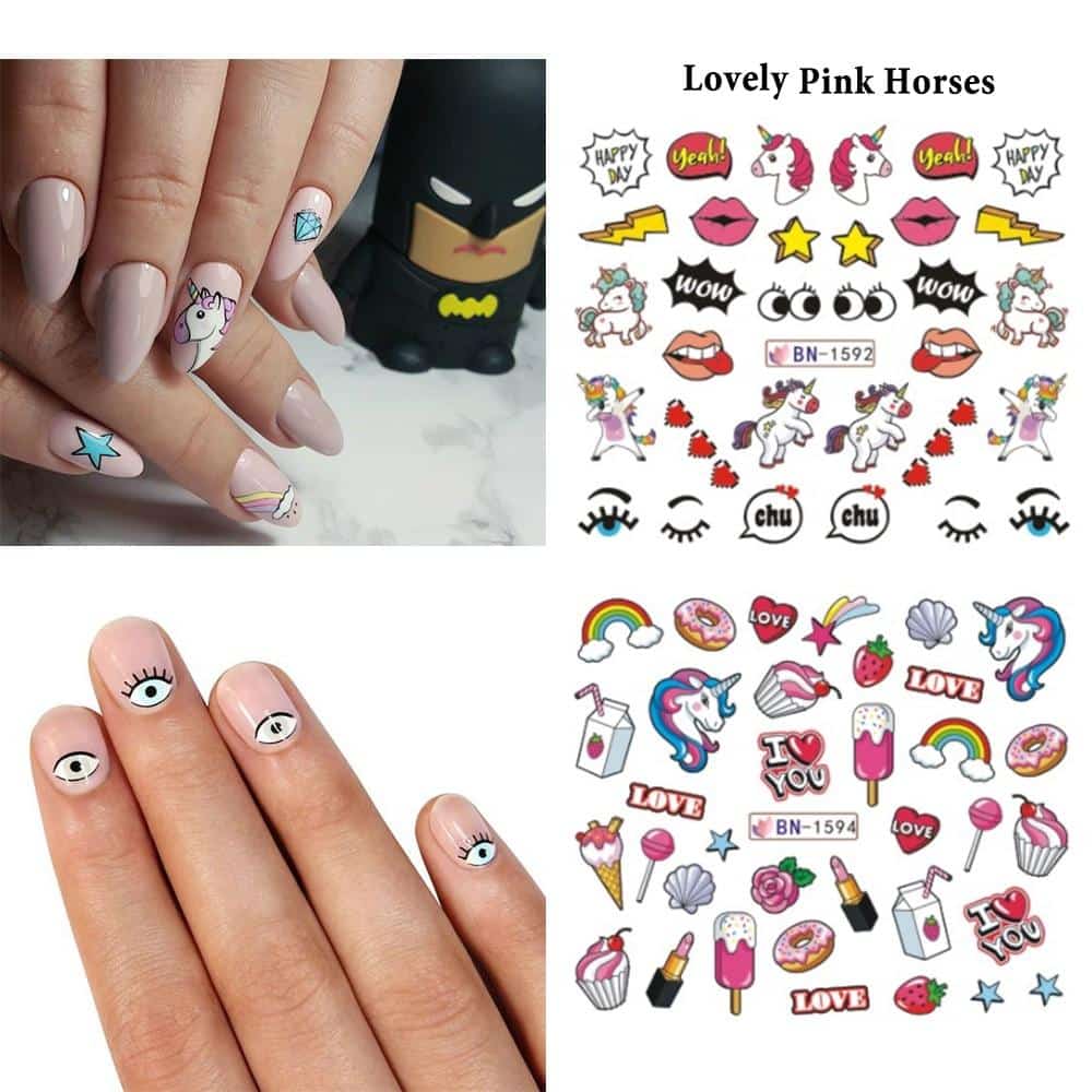 Cute Cartoon Nail Transfers