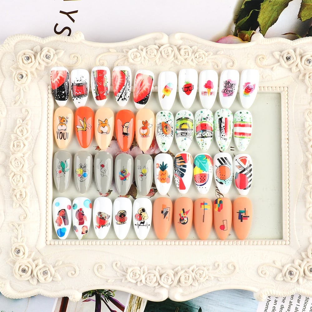 Cute Cartoon Nail Transfers