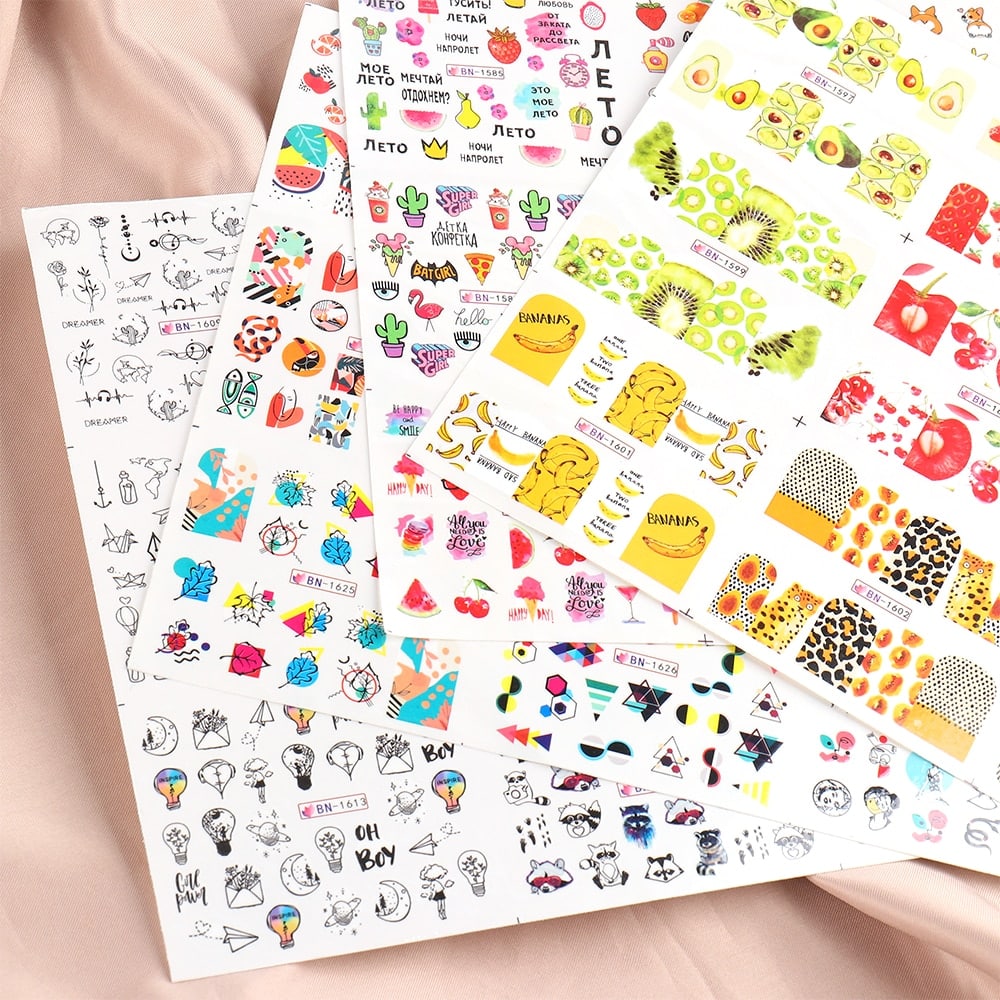 Cute Cartoon Nail Transfers