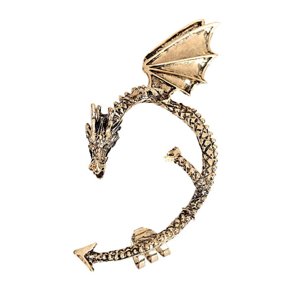 Twine Dragon Ear Cuff Earring
