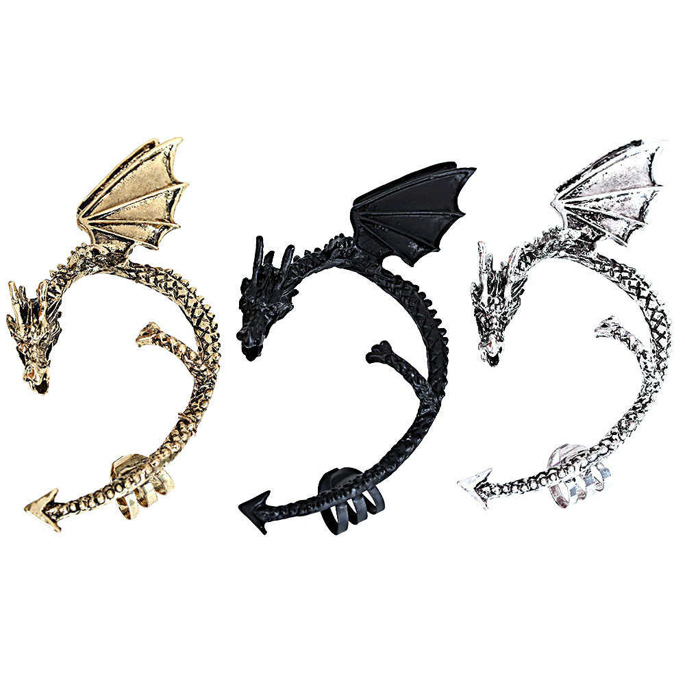 Twine Dragon Ear Cuff Earring