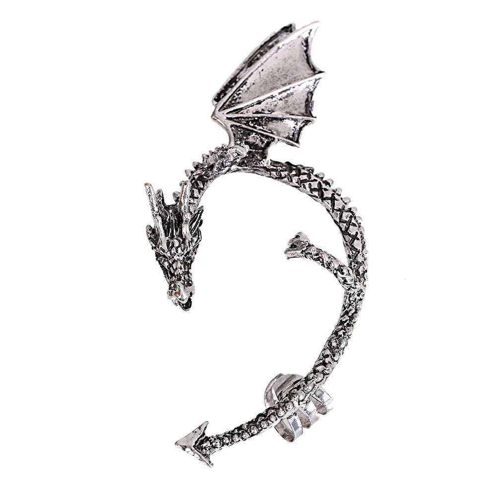 Twine Dragon Ear Cuff Earring