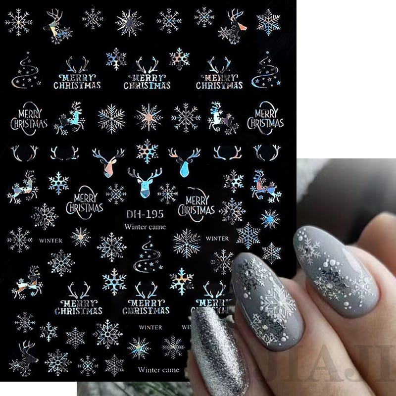 3D Christmas Nail Art