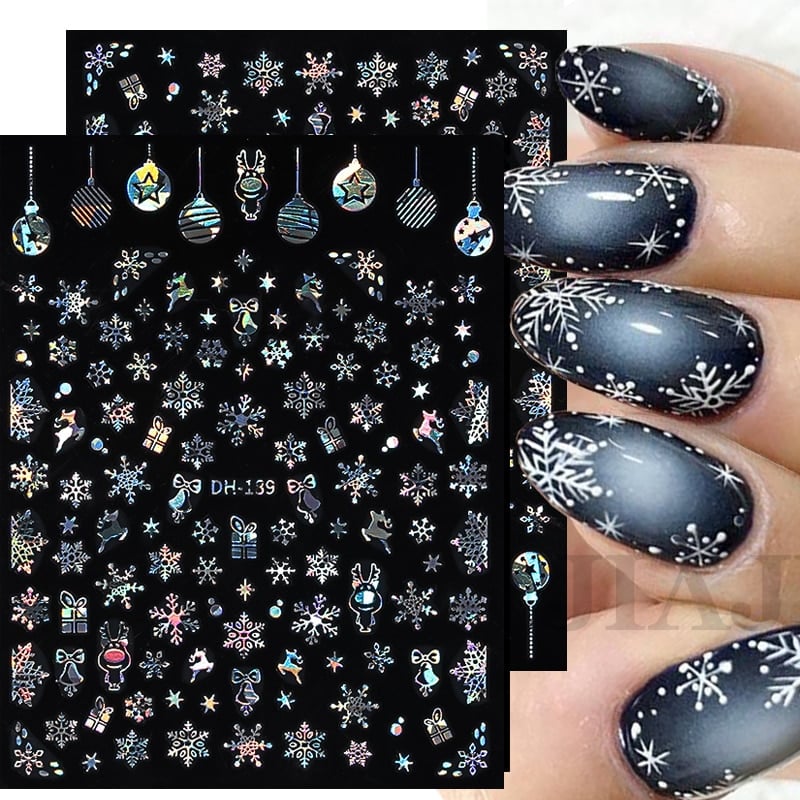 3D Christmas Nail Art