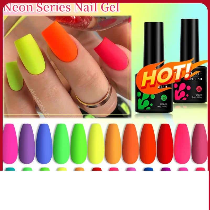 Nail Gel vs Polish: What's the Difference 2 Lilycute Fluorescent Matte Gel Nail Polish