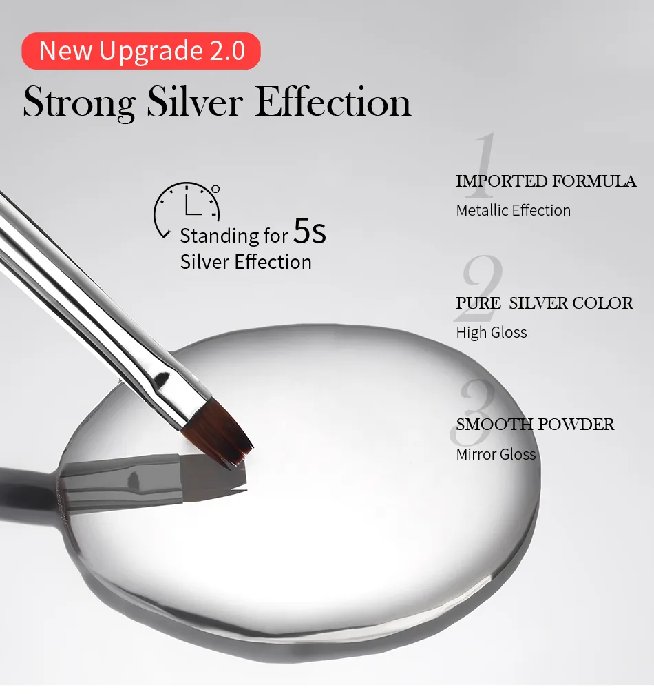 Born Pretty Silver Metal Effect Gel Polish Born Pretty Silver Metal Effect Gel Polish
