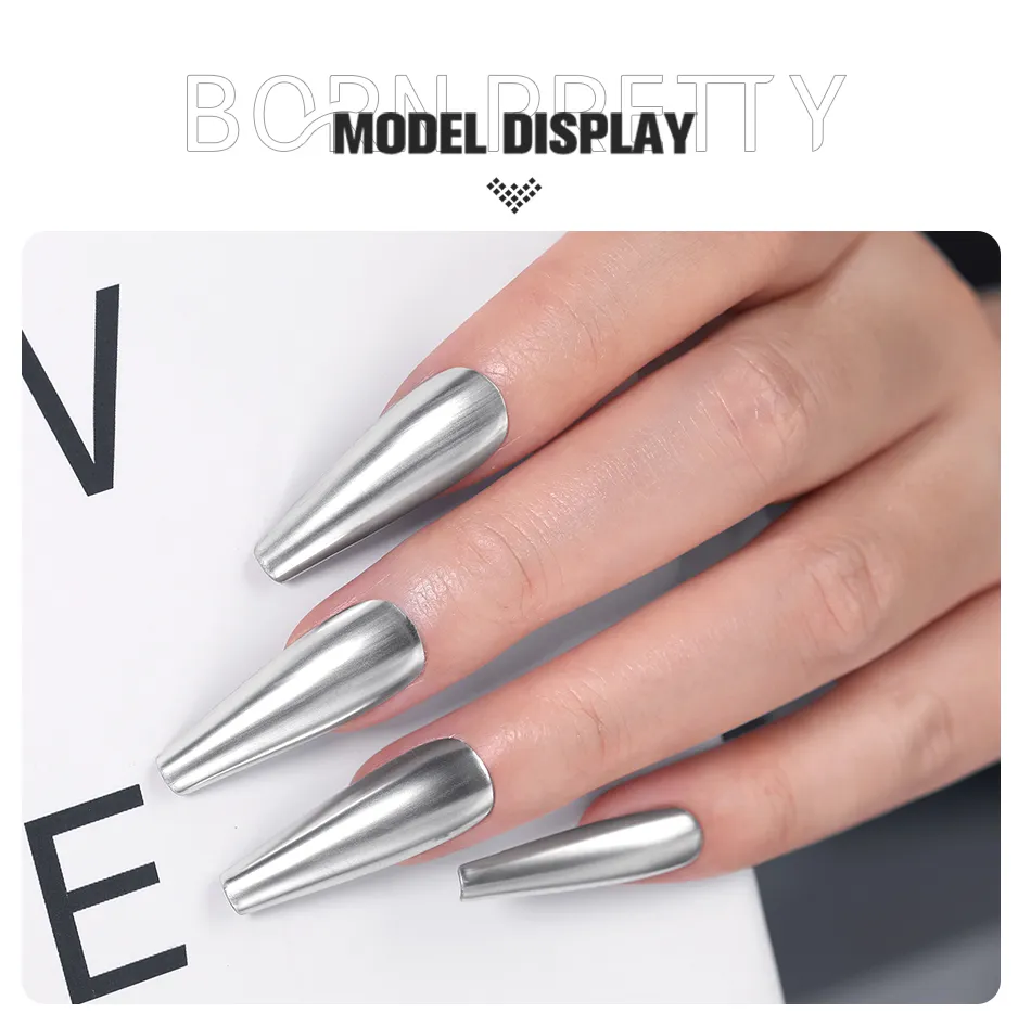 Born Pretty Silver Metal Effect Gel Polish Born Pretty Silver Metal Effect Gel Polish
