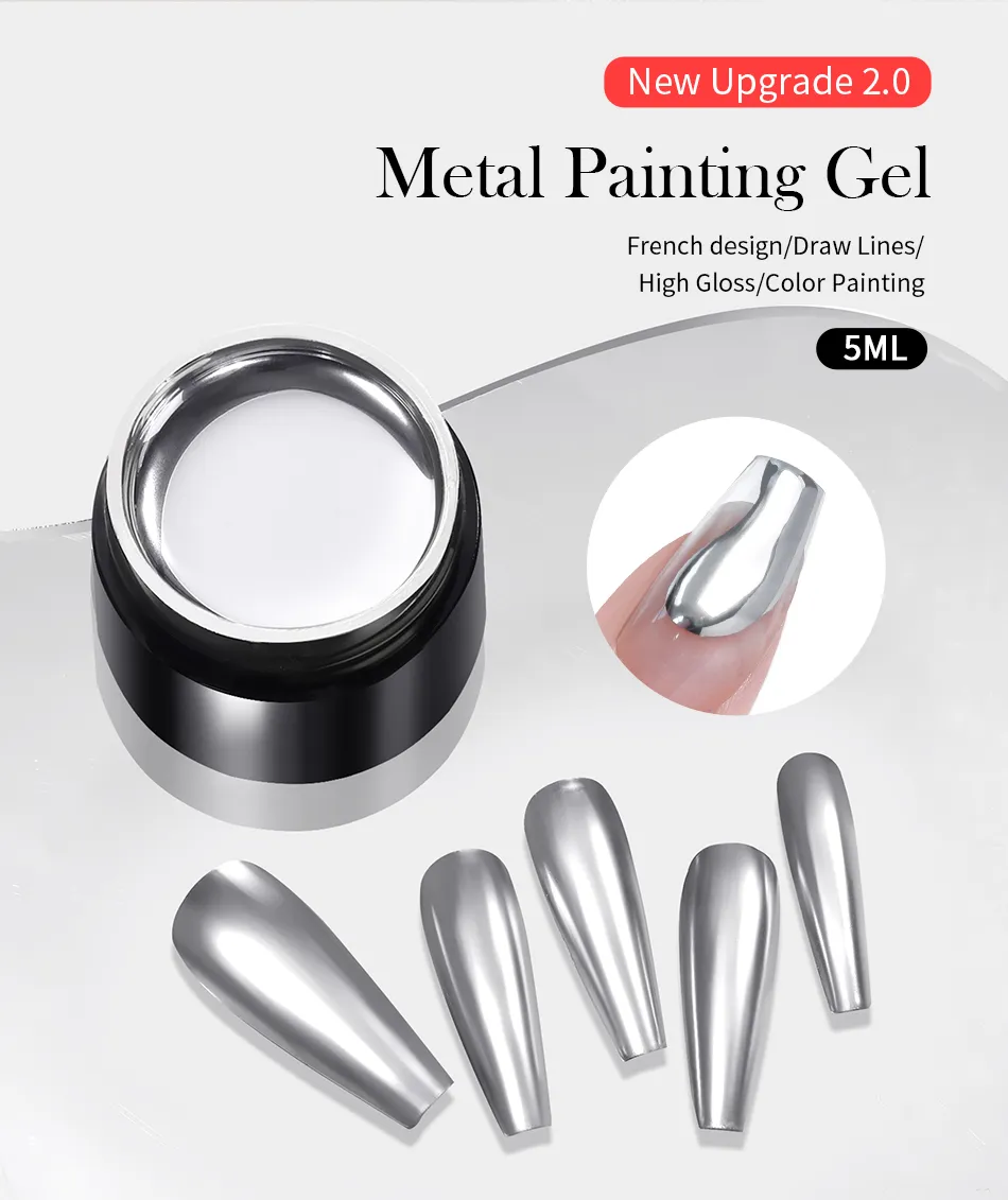 Born Pretty Silver Metal Effect Gel Polish Born Pretty Silver Metal Effect Gel Polish