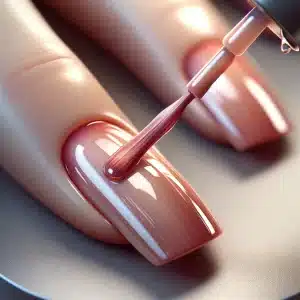 Mastering Nail Art: Simple Techniques - Nail Striping 2 nail striping - apply the base coat - 2