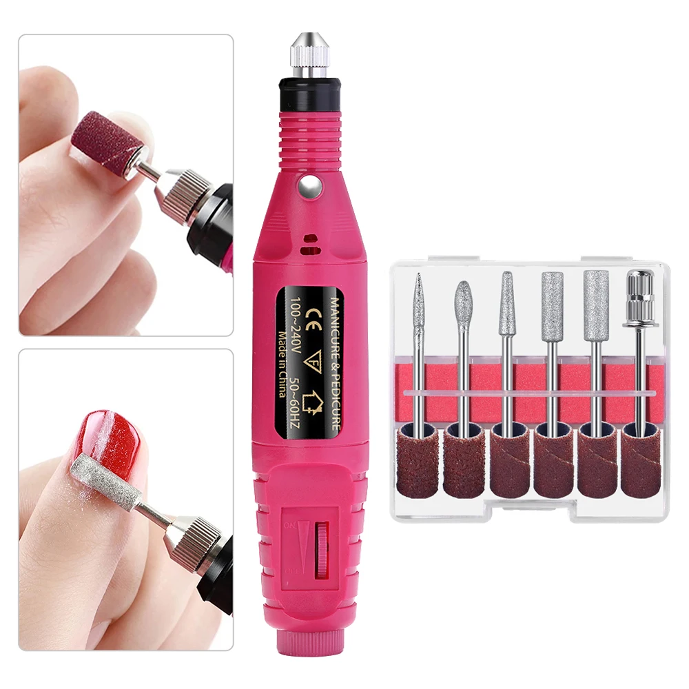 Nail Sander Set Electric Nail Drill Machine Grinding Equipment Milling Cutter For Manicure Pedicure Strong Polishing Tools Nail Sander Set Electric Nail Drill Machine Grinding Equipment Milling Cutter For Manicure Pedicure Strong Polishing Tools