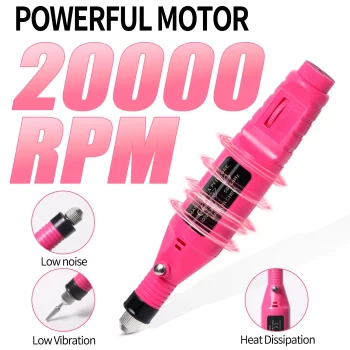 Nail Sander Set – Electric Nail Drill Machine with Milling Cutter for Manicure and Pedicure 1 80660 cimlir