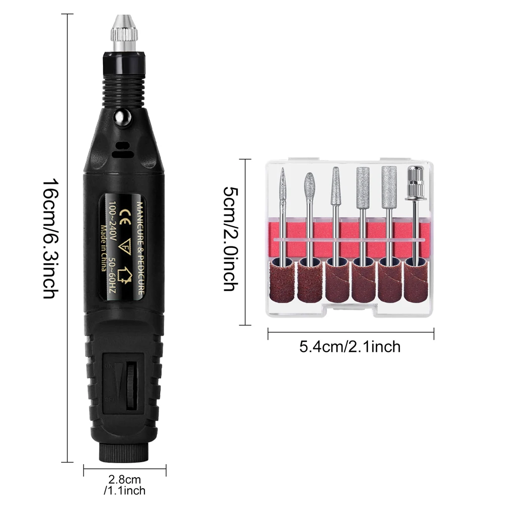 Nail Sander Set Electric Nail Drill Machine Grinding Equipment Milling Cutter For Manicure Pedicure Strong Polishing Tools Nail Sander Set Electric Nail Drill Machine Grinding Equipment Milling Cutter For Manicure Pedicure Strong Polishing Tools