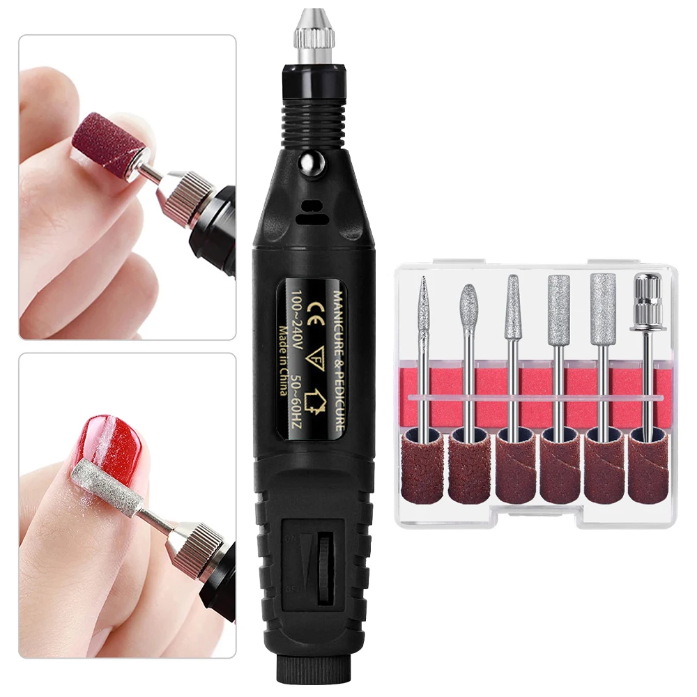Nail Sander Set Electric Nail Drill Machine Grinding Equipment Milling Cutter For Manicure Pedicure Strong Polishing Tools Nail Sander Set Electric Nail Drill Machine Grinding Equipment Milling Cutter For Manicure Pedicure Strong Polishing Tools