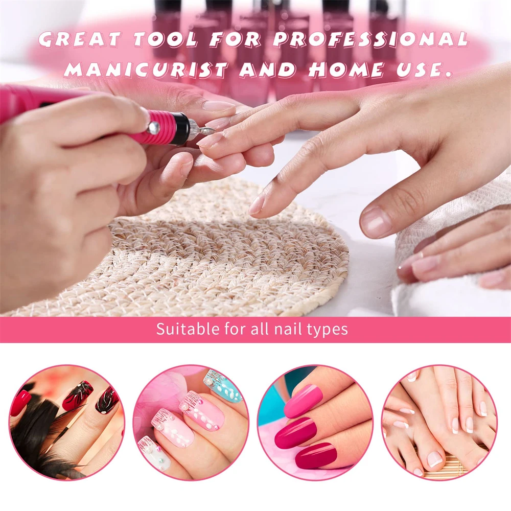 Nail Sander Set Electric Nail Drill Machine Grinding Equipment Milling Cutter For Manicure Pedicure Strong Polishing Tools Nail Sander Set Electric Nail Drill Machine Grinding Equipment Milling Cutter For Manicure Pedicure Strong Polishing Tools