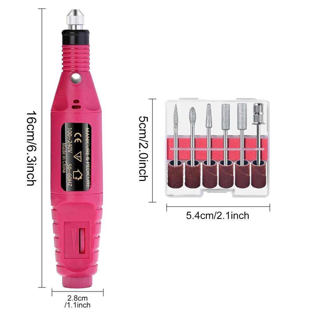 Nail Sander Set Electric Nail Drill Machine Grinding Equipment Milling Cutter For Manicure Pedicure Strong Polishing Tools Nail Sander Set Electric Nail Drill Machine Grinding Equipment Milling Cutter For Manicure Pedicure Strong Polishing Tools