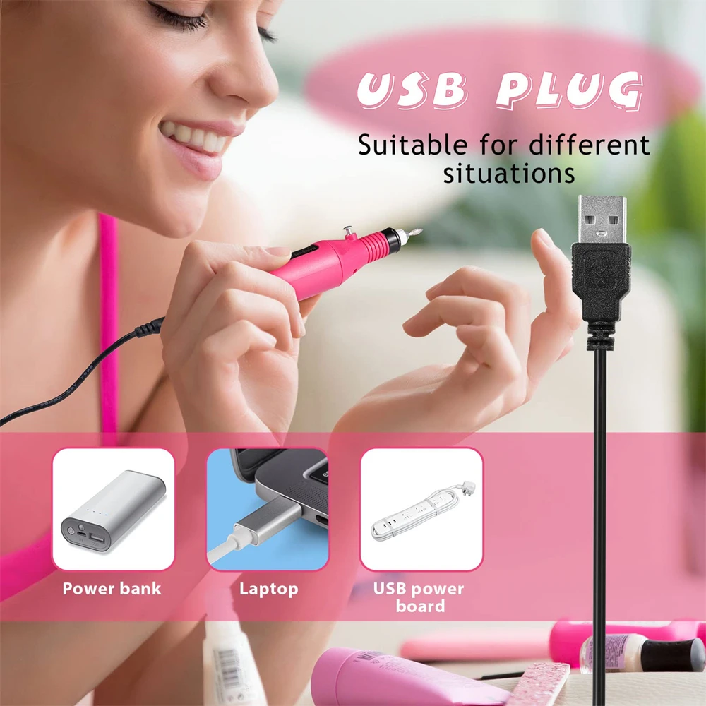 Nail Sander Set Electric Nail Drill Machine Grinding Equipment Milling Cutter For Manicure Pedicure Strong Polishing Tools Nail Sander Set Electric Nail Drill Machine Grinding Equipment Milling Cutter For Manicure Pedicure Strong Polishing Tools