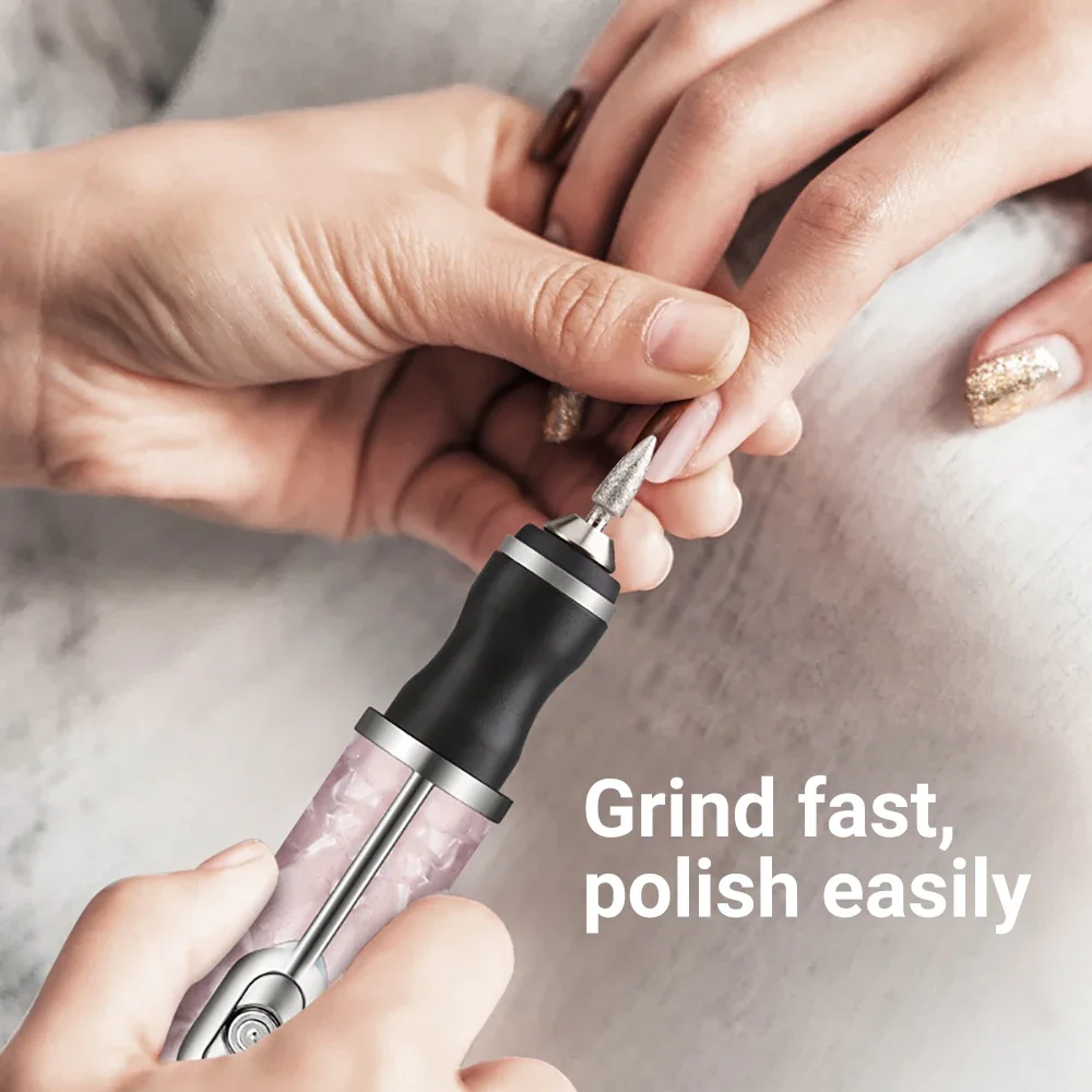 LINMANDA Electric Nail File Set Nails 4 Speeds Cordless Acrylic Nail Tool Thick Nails Edge Shaping Polishing Grinding Nursing LINMANDA Electric Nail File Set Nails 4 Speeds Cordless Acrylic Nail Tool Thick Nails Edge Shaping Polishing Grinding Nursing