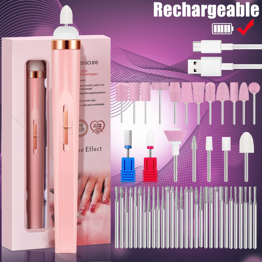 YIKOOLIN 5 in 1 Electric Nail Polish Drill Machine USB Charge Portable Manicure Set Exfoliation and Polishing for Nail Salon Yikoolin 5-in-1 Nail Drill Machine – YIKOOLIN 5 in 1 Electric Nail Polish Drill Machine USB Charge Portable Manicure Set Exfoliation and Polishing for Nail Salon