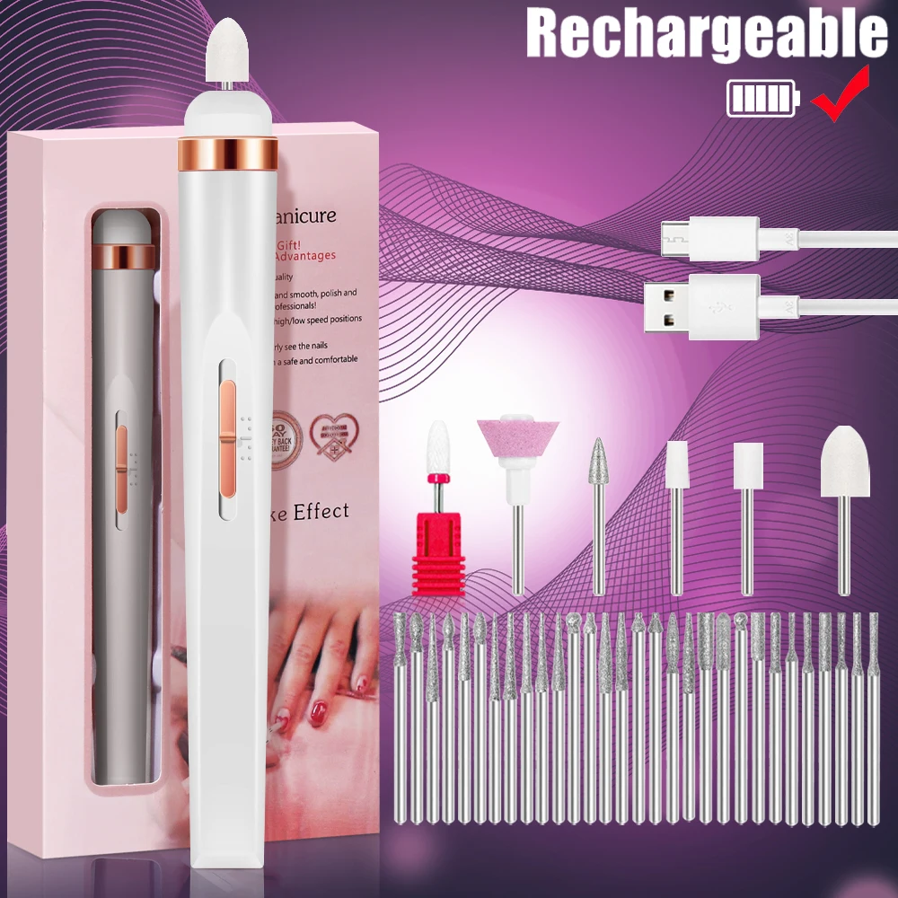 YIKOOLIN 5 in 1 Electric Nail Polish Drill Machine USB Charge Portable Manicure Set Exfoliation and Polishing for Nail Salon Yikoolin 5-in-1 Nail Drill Machine – YIKOOLIN 5 in 1 Electric Nail Polish Drill Machine USB Charge Portable Manicure Set Exfoliation and Polishing for Nail Salon