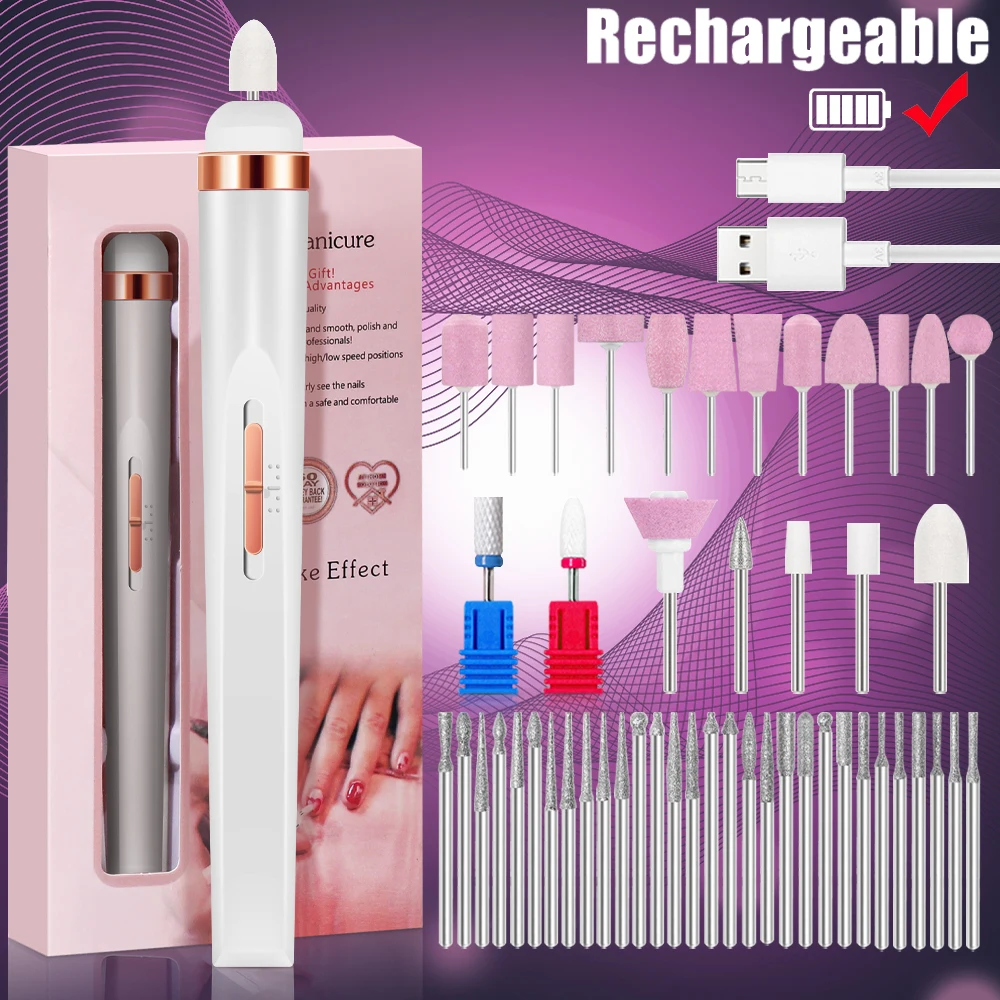 YIKOOLIN 5 in 1 Electric Nail Polish Drill Machine USB Charge Portable Manicure Set Exfoliation and Polishing for Nail Salon Yikoolin 5-in-1 Nail Drill Machine – YIKOOLIN 5 in 1 Electric Nail Polish Drill Machine USB Charge Portable Manicure Set Exfoliation and Polishing for Nail Salon