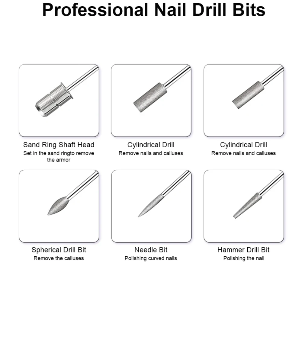 LINMANDA 6 In 1 Electric Nail Drills Kit Remove Polisher Manicure Portable Nail File Nail Drill Equipment Pen Tools Machine Linmanda 6-in-1 Electric Nail Drill Kit - LINMANDA 6 In 1 Electric Nail Drills Kit Remove Polisher Manicure Portable Nail File Nail Drill Equipment Pen Tools Machine