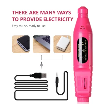 Linmanda 6-in-1 Electric Nail Drill Kit – Portable Manicure & Polisher with 6 Bits 1 80996 wodb7b