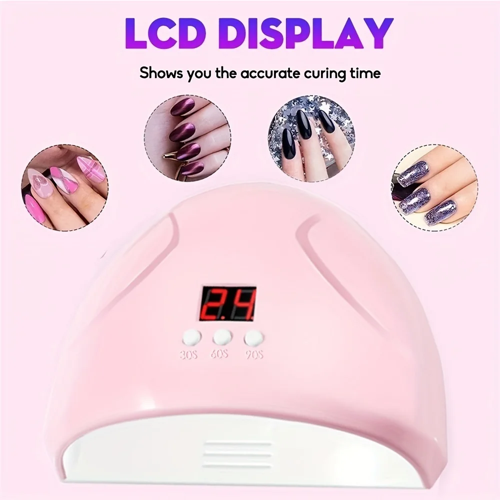 LINMANDA Electric USB Nail Drill Portable Polish File Kit with 36W UV LED Nail Lamp Gel Manicure Dryer Lamp Nail Starter Set LINMANDA Electric USB Nail Drill Portable Polish File Kit with 36W UV LED Nail Lamp Gel Manicure Dryer Lamp Nail Starter Set