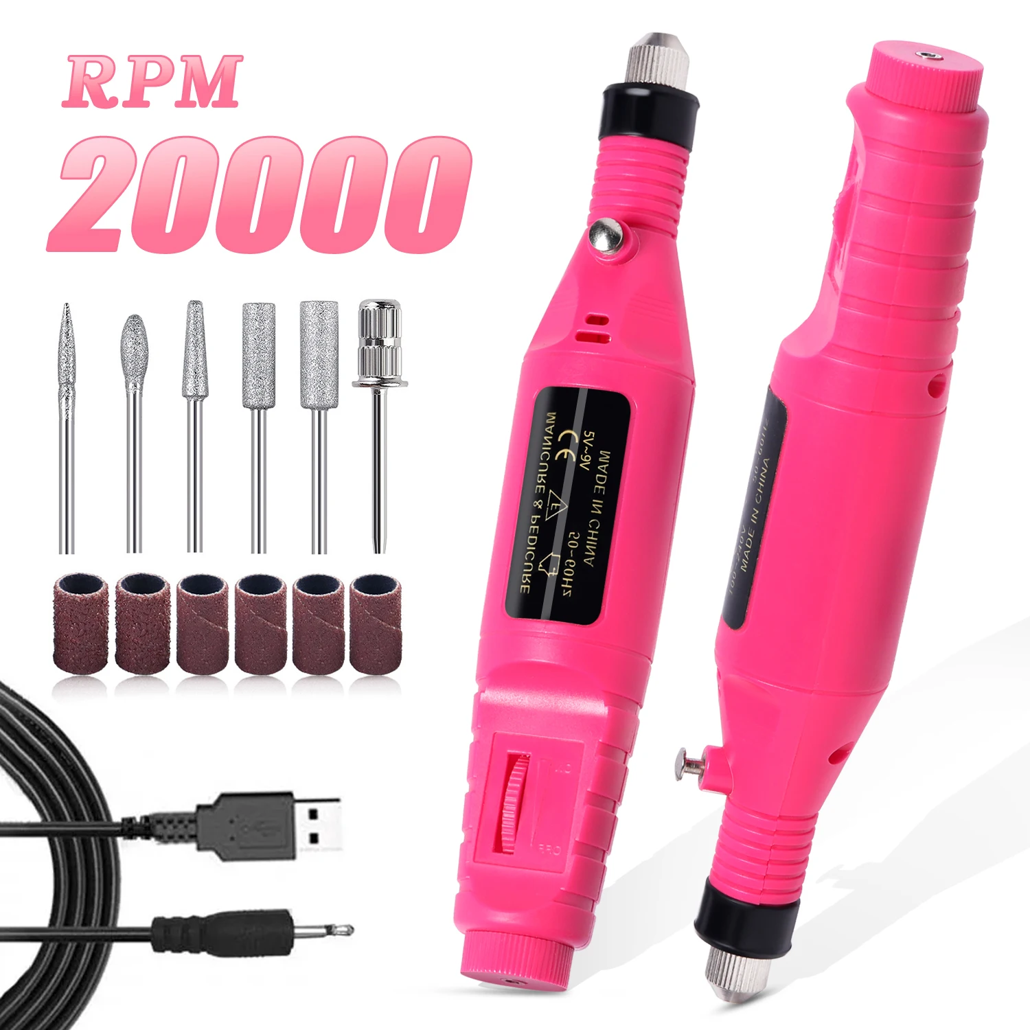Portable Professional Electric Nail Drill Machine Manicure Tools Pedicure Drill Set Family Nail File Nail Drill Equipment Portable Professional Electric Nail Drill Machine Manicure Tools Pedicure Drill Set Family Nail File Nail Drill Equipment