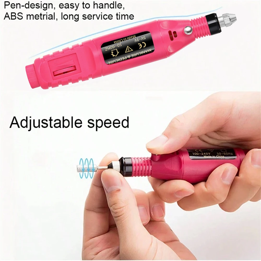 Portable Professional Electric Nail Drill Machine Manicure Tools Pedicure Drill Set Family Nail File Nail Drill Equipment Portable Professional Electric Nail Drill Machine Manicure Tools Pedicure Drill Set Family Nail File Nail Drill Equipment