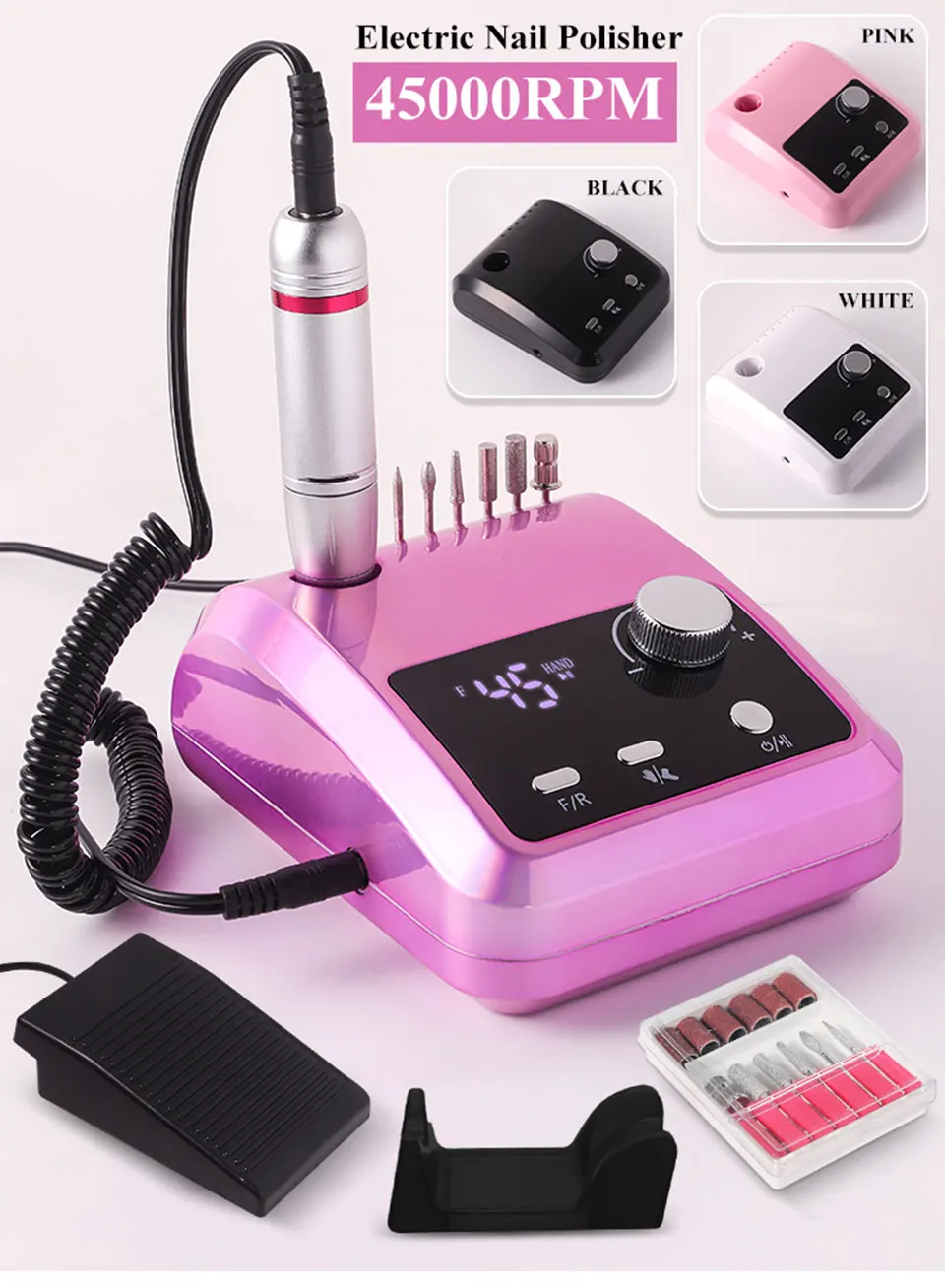 Top Electric Manicure Drills for Pros and Home Users 1 Professional Nail Drill