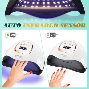 380W UV LED Nail Lamp – Fast-Drying Nail Curing Lamp for Gel Polish, Pro-Grade Home and Salon Use 4 81468 ulbnbw
