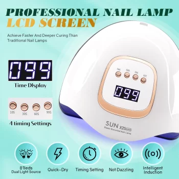 380W UV LED Nail Lamp – Fast-Drying Nail Curing Lamp for Gel Polish, Pro-Grade Home and Salon Use 1 81468 xzeep3