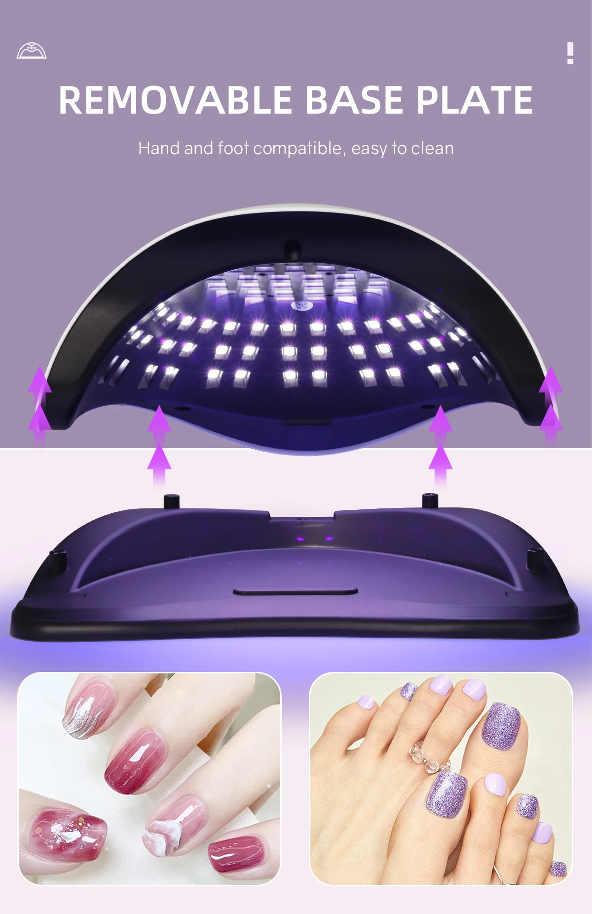 UV LED Nail Lamp 380W Nail Curing Lamps For Home Salon Powerful LED Drying Lamps For All Gel Polish Professional Nail Equipment 380W UV LED Nail Lamp - UV LED Nail Lamp 380W Nail Curing Lamps For Home Salon Powerful LED Drying Lamps For All Gel Polish Professional Nail Equipment