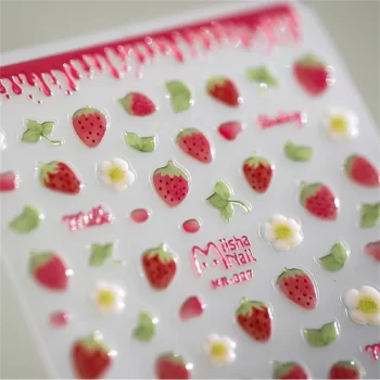 Kawaii Strawberry Nail Stickers 5D – Cute Cartoon Fruit Nail Decals for DIY Manicure Art 2 81546 6iwbmp
