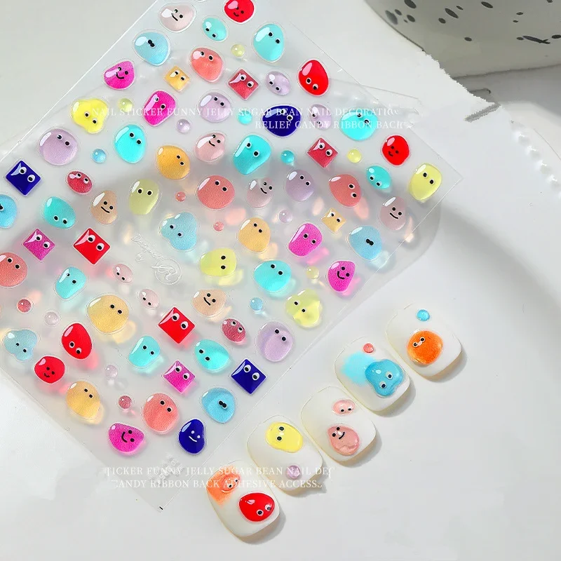 1pcs 5D Kawaii Jelly Strawberry Nail Art Stickers Fashion Cartoon Fruit Nail Transfer Slider Decals DIY Decorations Accessories 1pcs 5D Kawaii Jelly Strawberry Nail Art Stickers Fashion Cartoon Fruit Nail Transfer Slider Decals DIY Decorations Accessories