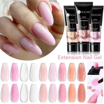 UR SUGAR Nail Extension Gel – Soak-Off UV LED Acrylic Construction Gel in Clear, Nude or Crystal White 5 81698 t2ds9n