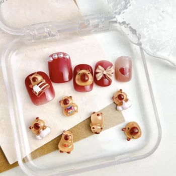 Cartoon Cute Resin Capybara Nail Charms – Adorable DIY Hamster Nail Art Accessories 5 81732 ddjmkp