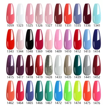 Nailco 283 Colours All Gel Nail Polish – UV/LED Semi-Permanent Gel Varnish Collection for Nail Art and Hybrid Manicures 4 81755 0ohsln