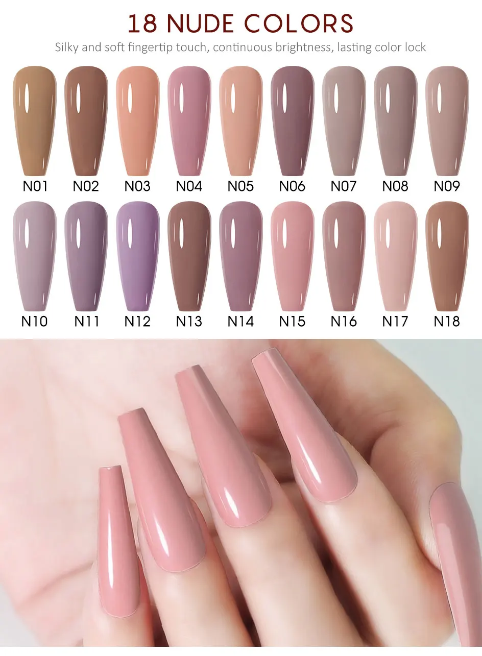 NAILCO 283 Colors All Gel Nail Polish Top Base Vernis Semi Permanent UV Gel Varnish For Nails Art Gel Varnish Hybrid Manicure NAILCO 283 Colors All Gel Nail Polish Top Base Vernis Semi Permanent UV Gel Varnish For Nails Art Gel Varnish Hybrid Manicure