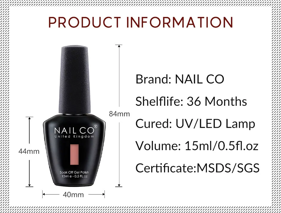 NAILCO 283 Colors All Gel Nail Polish Top Base Vernis Semi Permanent UV Gel Varnish For Nails Art Gel Varnish Hybrid Manicure NAILCO 283 Colors All Gel Nail Polish Top Base Vernis Semi Permanent UV Gel Varnish For Nails Art Gel Varnish Hybrid Manicure