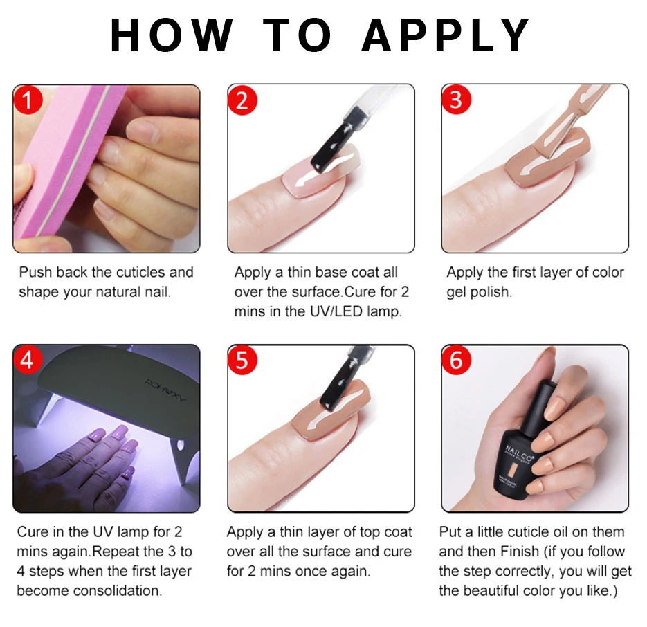 NAILCO 283 Colors All Gel Nail Polish Top Base Vernis Semi Permanent UV Gel Varnish For Nails Art Gel Varnish Hybrid Manicure NAILCO 283 Colors All Gel Nail Polish Top Base Vernis Semi Permanent UV Gel Varnish For Nails Art Gel Varnish Hybrid Manicure