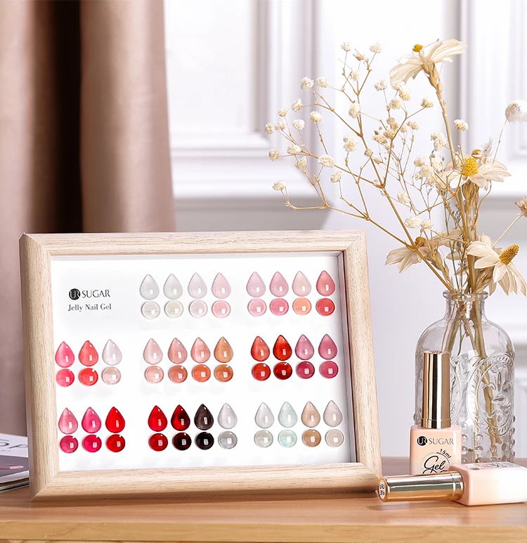 UR SUGAR 15ml Blood Red Jelly Gel Nail Polish Translucent Color Crystal Nude Gel Nail Art Varnish For Fall Winter Manicure UR SUGAR 15ml Blood Red Jelly Gel Nail Polish Translucent Color Crystal Nude Gel Nail Art Varnish For Fall Winter Manicure