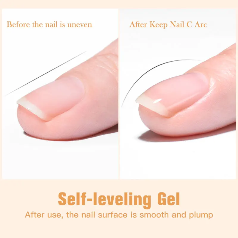 MEET ACROSS 7ml Self Leveling Gel Nail Polish Strong Base Gel Reinforced Gel Lacquer Semi Permanent UV Soak Off Nail Art Gel meet across self-levelling gel nail polish - MEET ACROSS 7ml Self Leveling Gel Nail Polish Strong Base Gel Reinforced Gel Lacquer Semi Permanent UV Soak Off Nail Art Gel