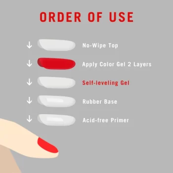 MEET ACROSS Self-Levelling Gel Nail Polish 7 ml – Strong Base & Reinforced Lacquer 5 82128 xuundi